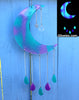 Aqua Purple Glow Moon Sun Catcher Rain Drop Mobile