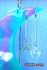 Aqua Purple Glow Moon Sun Catcher Rain Drop Mobile