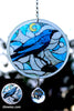 Raven Glow Sun Catcher with Crystal