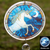 Celestial Moonlight Unicorn Glow Sun Catcher with Crystal