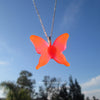 3d Glow in the dark Butterfly Necklace