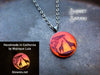 Giraffe Sunset Safari Art Glow Necklace