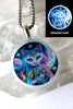 Mystic Tarot Cat Glow in the dark necklace