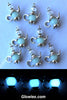 Teapot Glow in the dark Glass Necklace