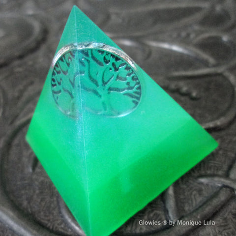 Handmade Tree of Life Glow Pyramid