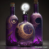 Crescent Moon Glow in the dark bottle topper