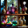 Crescent Moon Glow in the dark bottle topper