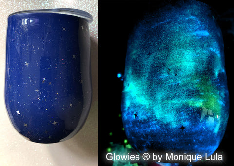 Starry Night Galaxy Glow in the dark Tumbler - FREE SHIPPING