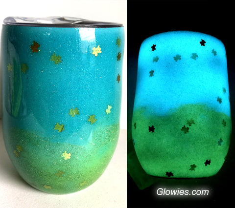 Sea Turtle Glow in the dark Tumbler - FREE SHIPPING