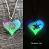 Lula Heart with Turtle Glow in the dark Necklace