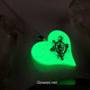 Lula Heart with Turtle Glow in the dark Necklace