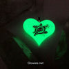 Lula Heart with Turtle Glow in the dark Necklace