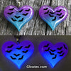 Twilight Bats Glow Heart Necklace