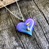 Kitty Cat Heart glow in the dark Necklace