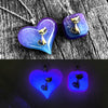 Kitty Cat Heart glow in the dark Necklace