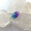 Twilight Glass Oval Glow Glass Necklace