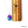 Twilight Glass Oval Glow Glass Necklace
