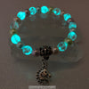 Unicorn Glow in the Dark Glass Pastel Pearls Beaded Stackable Bracelet