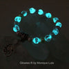 Unicorn Glow in the Dark Glass Pastel Pearls Beaded Stackable Bracelet