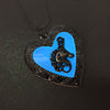 Unicorn Heart Glow Locket for Pictures