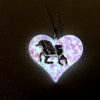 Lula Heart Unicorn Glow in the dark Necklace