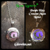 Kitty Sitting on Crescent Moon Cat Glow Locket ®