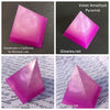 Handmade Violet Amethyst Glow Pyramid