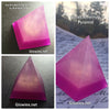 Handmade Violet Amethyst Glow Pyramid