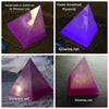 Handmade Violet Amethyst Glow Pyramid