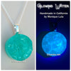 Glowing Water Waves Necklace
