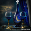 Crescent Moon Glow in the dark bottle topper