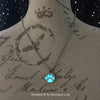 Glowing Wolf Paw Silver Necklace or Key Chain
