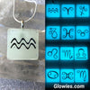 Zodiac Sign Glow in the dark Necklace